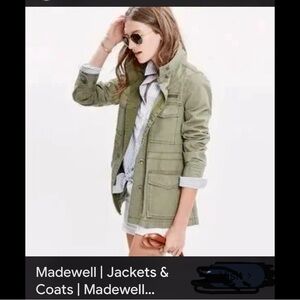 Madewell Catskills Utility Jacket olive green NWOT safari military sz M